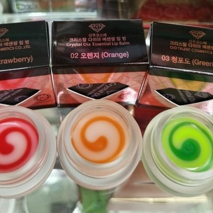钻石Crystal 精华润唇膏唇膜韩国JACSKIN青葡萄 橙子 草莓 Dia