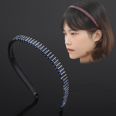 韩国宽边头箍亮钻发箍女水钻发饰压发镶钻发卡防滑水晶头饰简约