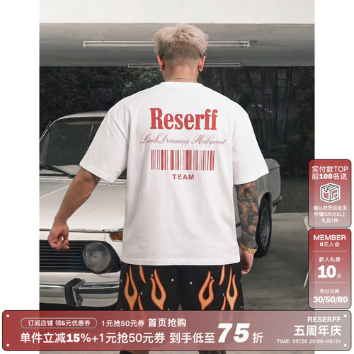 RESERFF·短袖美式条形码