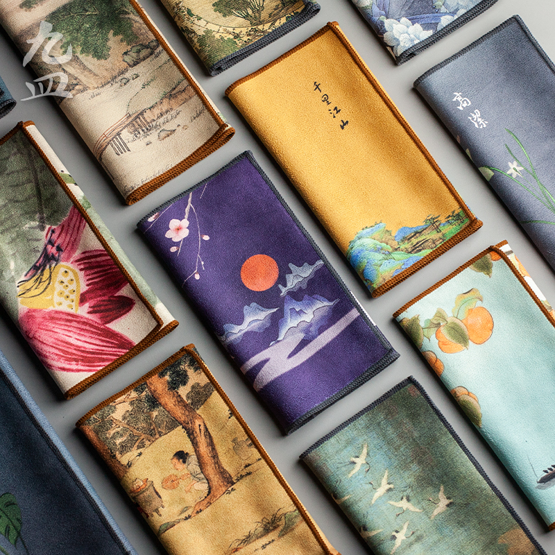 麂皮绒茶几茶桌毛巾抹布茶盘茶巾