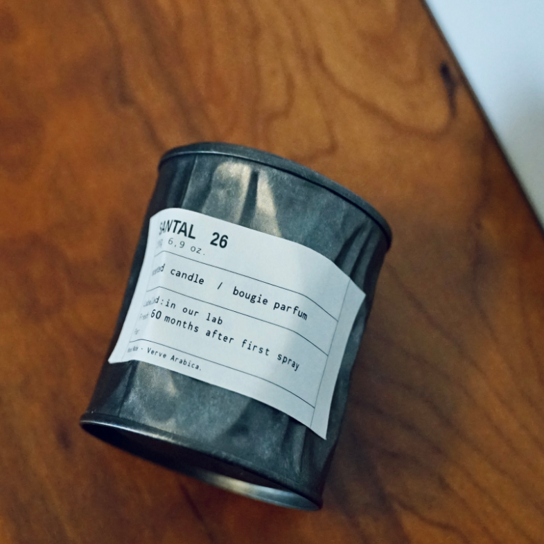 实验室labo33檀香风格 19 26佛手柑香味小众复古小众铁罐香薰蜡烛