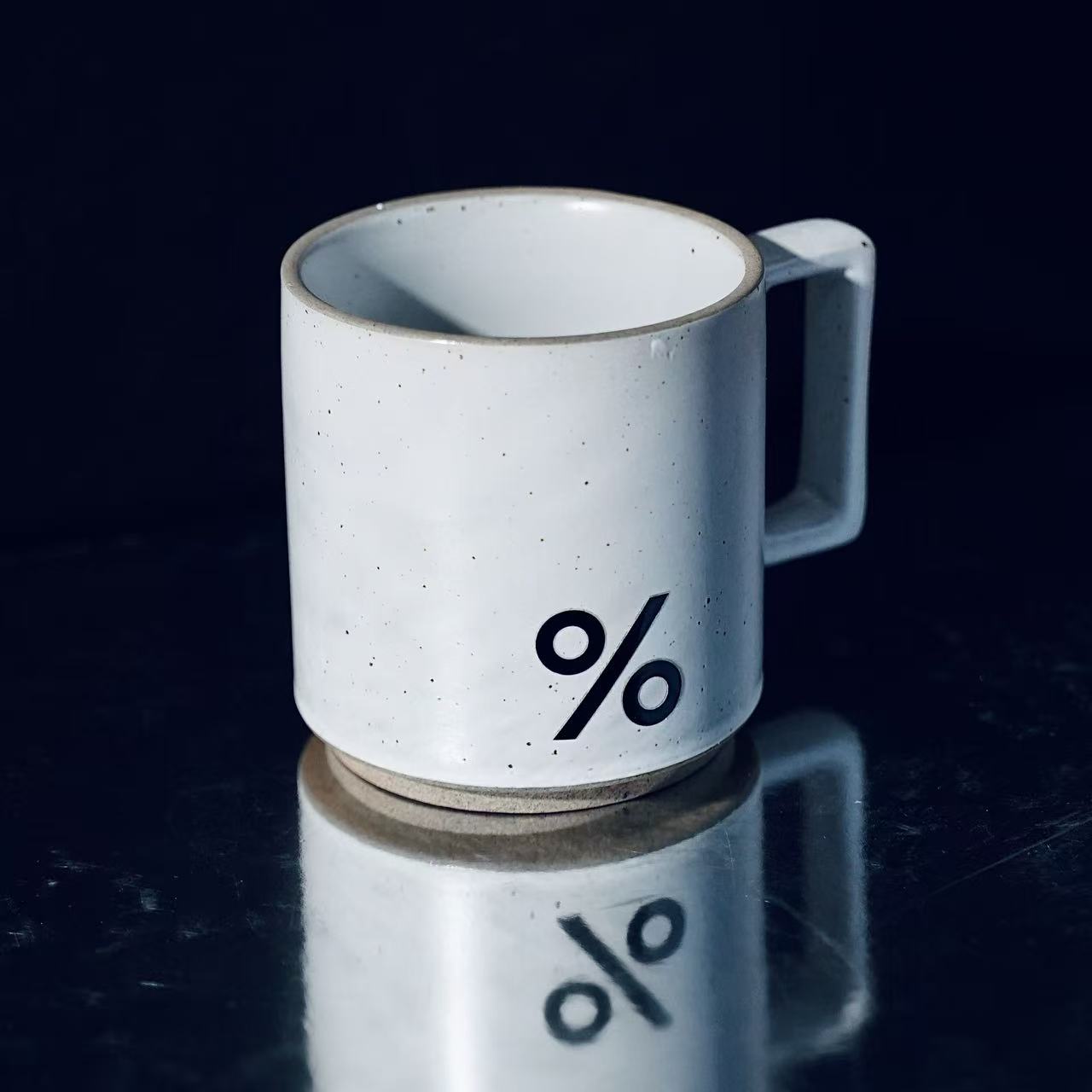 百分号陶瓷复古马克杯咖啡杯图片