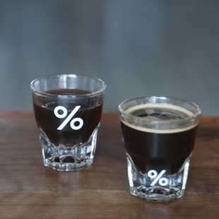 新款INS风格百分号咖啡杯玻璃杯拿铁杯牛奶杯水杯啤酒杯shot杯