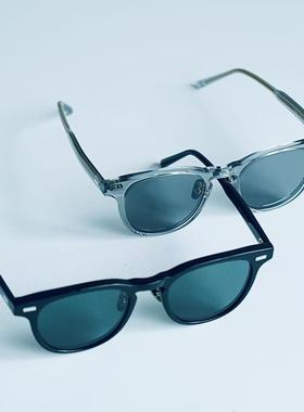 简约日式方框防紫外线墨镜