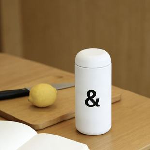 简约白色保温杯便携小巧口袋杯男女学生水杯迷你保温杯胶囊杯