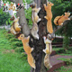 饰 花园摆件仿真小松鼠摆件动物雕塑园林庭院户外爬树上挂件考拉装