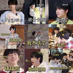 126张TF家族四代表情包贴纸搞笑沙雕趣味周边DIY桌面笔记本贴画