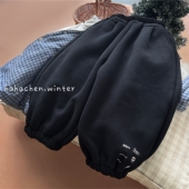 中小童冬款 加绒运动卫裤 儿童北方厚款 哈哈辰男童2025新款 束脚裤 子