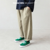 宽松男孩洋气休闲裤 哈哈辰童装 潮 新款 复古大童秋装 男童裤 子春秋款