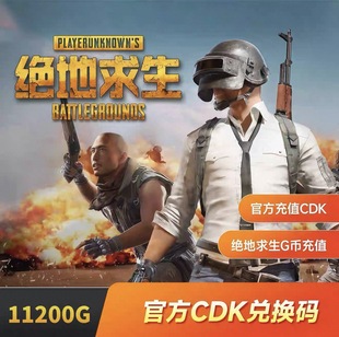 PUBG绝地求生G币 11200g币  steam CDK兑换码coin吃鸡gb点券