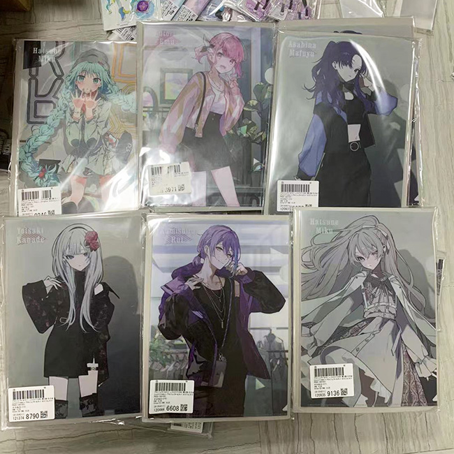 pjsk联动ZOZO2限定文件夹吧唧立牌一套烤miku葱初未来徽章日版