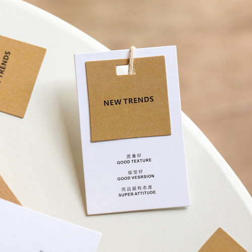 服装店吊牌定制logo小卡片吊卡