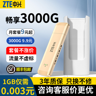 官方旗舰店f31宽带 ZTE中兴随身wifi2024新款 5g移动无线wifi免插卡4Gwilf网络无线网卡车载全网通路由器便携式