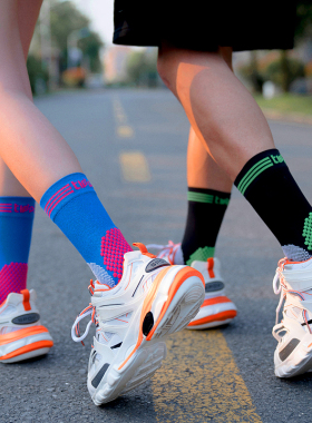 TIPP短筒马拉松压缩袜中筒自行车骑行袜登山长筒滑雪男女运动袜子