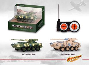创新长城迷你微型遥控车充电1:72斯崔克轮式自行火炮装甲车坦克
