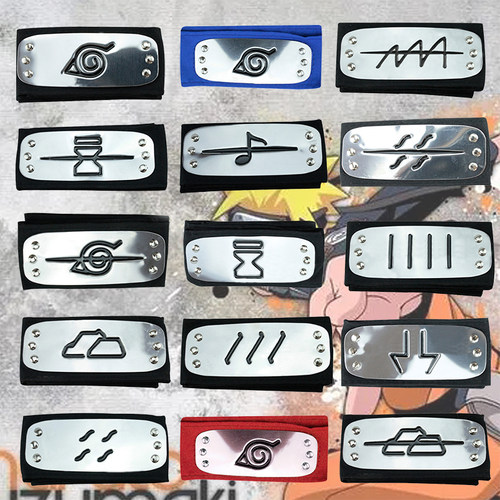 火影护额晓组织头带木叶cos