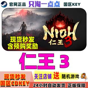 Steam正版游戏 仁王3 Nioh 3 国区激活码 现货秒发