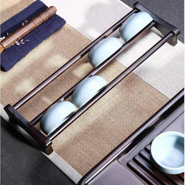 茶杯架子茶具收纳架沥水架多层简约家用功夫杯托茶道置物架茶配件