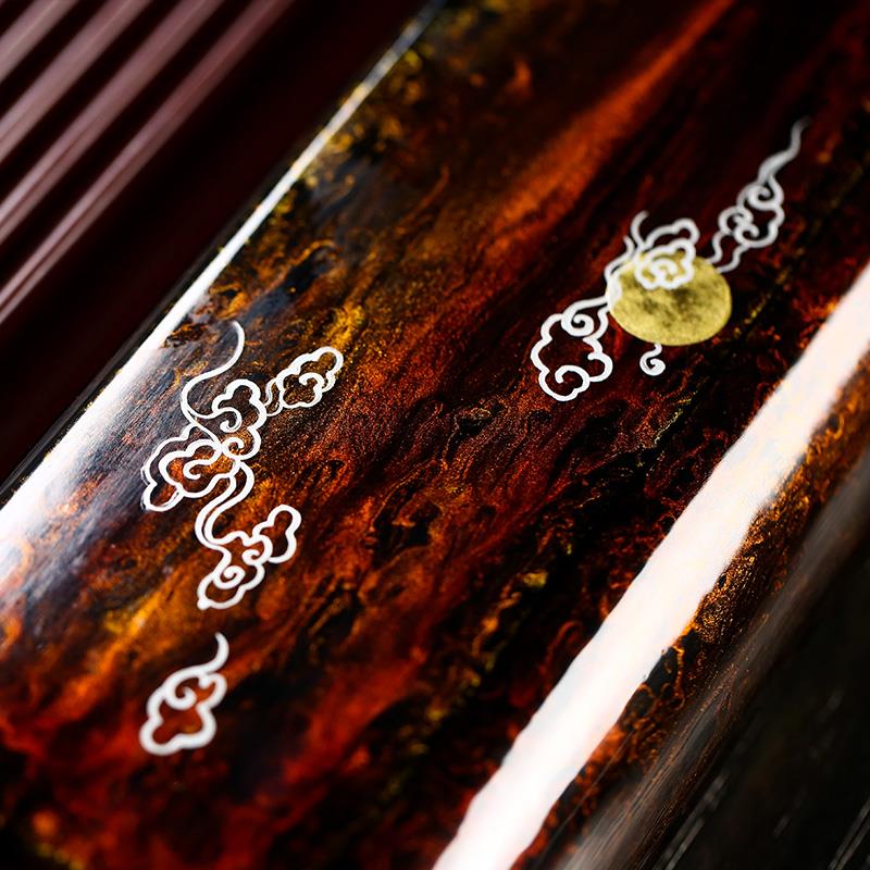 德国德国电木茶盘大漆茶台湾电胶木茶海茶具套装家用真漆器托盘