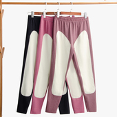 女加厚加大200斤加护膝防风保暖打底长裤 大码 秋裤 德绒胖mm秋冬