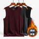 大码 男士 保暖背心德绒双面磨毛无痕200斤秋冬贴身打底不起球