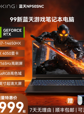 99新蓝天NP50SNC I7-14650HX RTX4050 15.6英寸游戏笔记本电脑