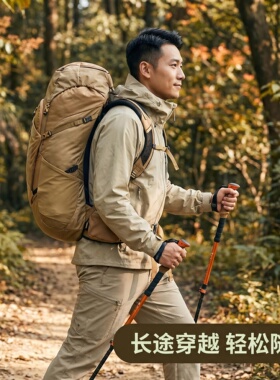 欧洲直采Gregory格里高利探迹40L户外徒步登山背包双肩包铁锈红