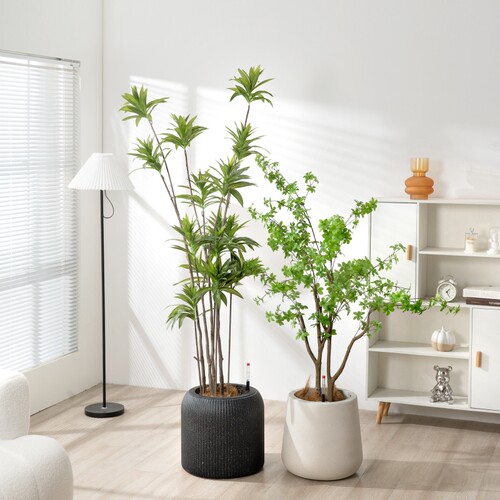 树脂花盆仿石漆高端轻奢造型独特