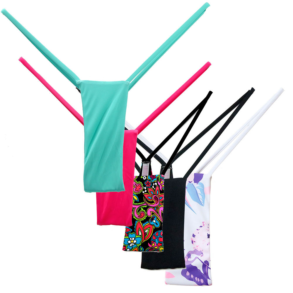 新款女士比基尼裤子带黑色巴西弹力带泳裤超小性感丁字裤温泉海边