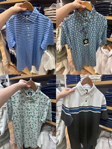 正品代购FootJoy高尔夫服装男士短袖FJ速干golf休闲运动POLO外贸