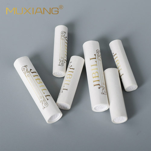 木香烟斗滤芯榫头9mm活性炭6/7/8毫米两头陶瓷烟嘴过滤芯50粒装