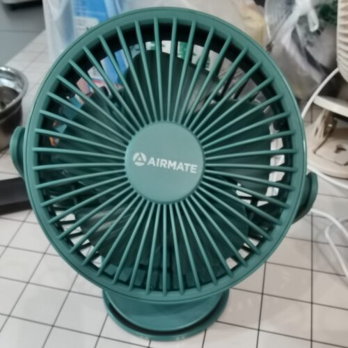 艾美特夹式小风扇小型学生宿舍床上usb可充电夹扇便携式手持 AH24