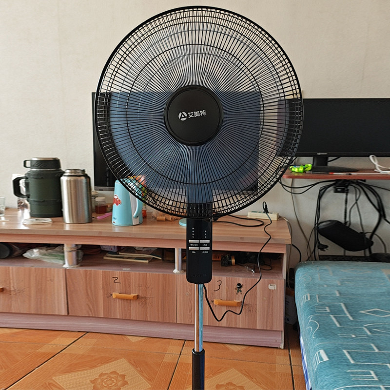 艾美特电风扇18寸五叶落地扇家用遥控定时大风力台立式宿舍摇头扇