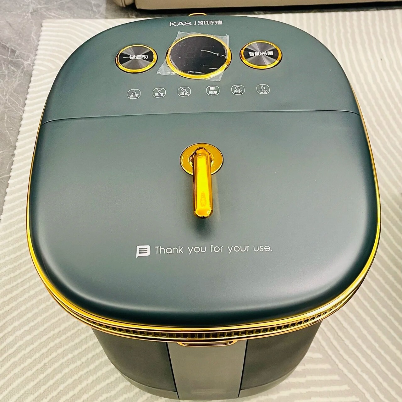 kasj凯诗捷泡脚桶过小腿全自动加热恒温电动按摩家用洗脚足浴盆