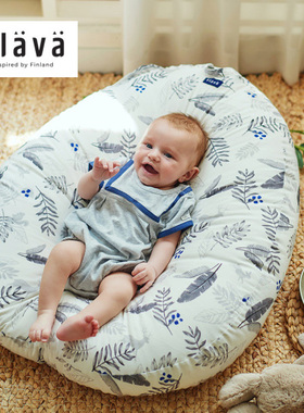 韩国包邮 elava婴幼儿防吐防溢奶靠垫新生儿多功能纯棉凉席睡床