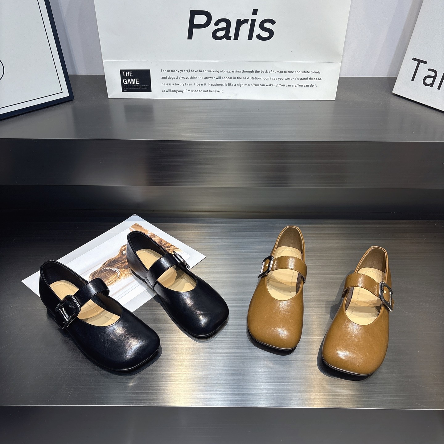 法式方头复古浅口玛丽珍鞋单鞋女2026新款魔术贴方扣软底奶奶鞋女,女鞋,玛丽珍鞋,淘宝优惠券,粉丝福利购,淘宝优惠卷