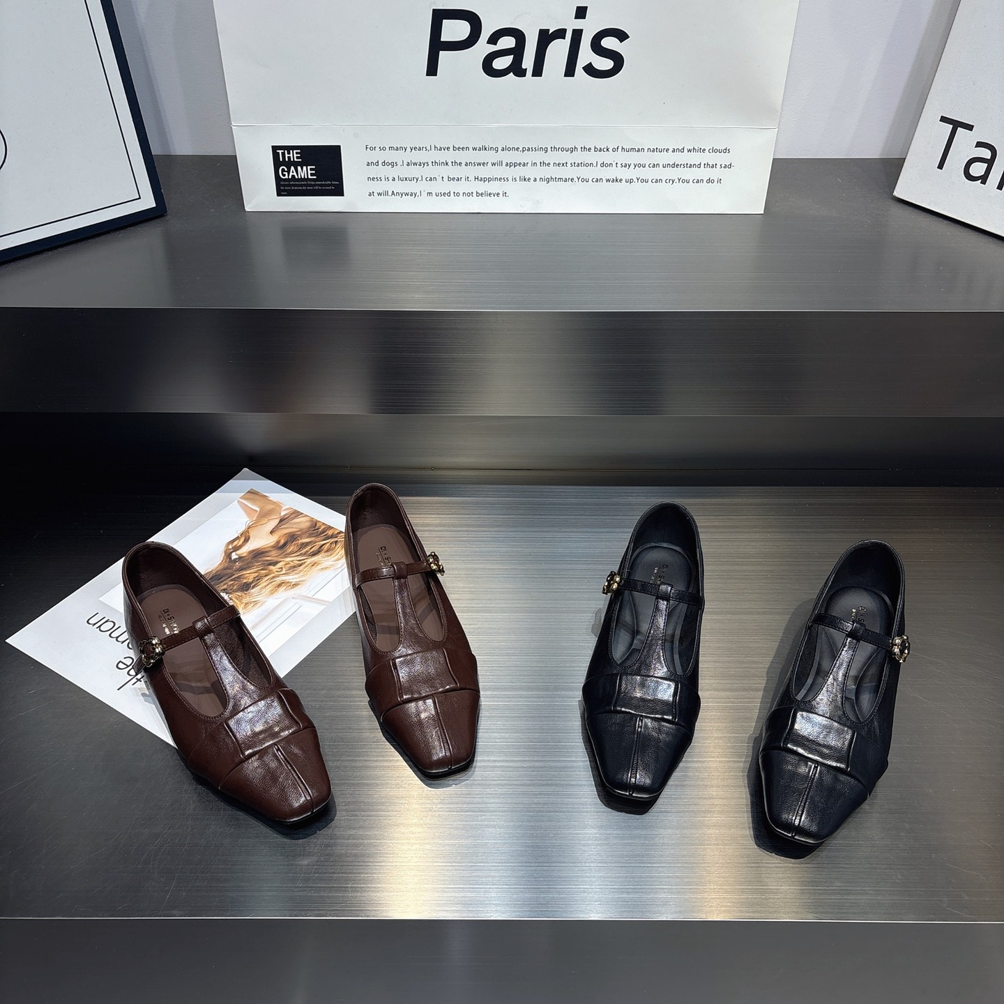 法式丁字带尖头浅口玛丽珍鞋单鞋女2026新款时尚百搭复古软底单鞋,女鞋,玛丽珍鞋,淘宝优惠券,粉丝福利购,淘宝优惠卷