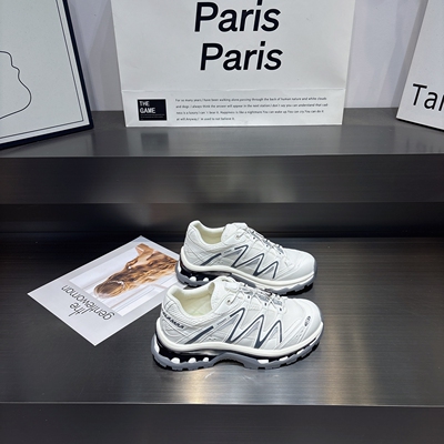 真皮网纱透气软底系带休闲运动鞋