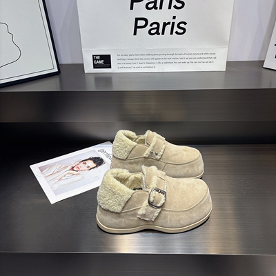 真皮加绒保暖舒适保暖厚底勃肯鞋