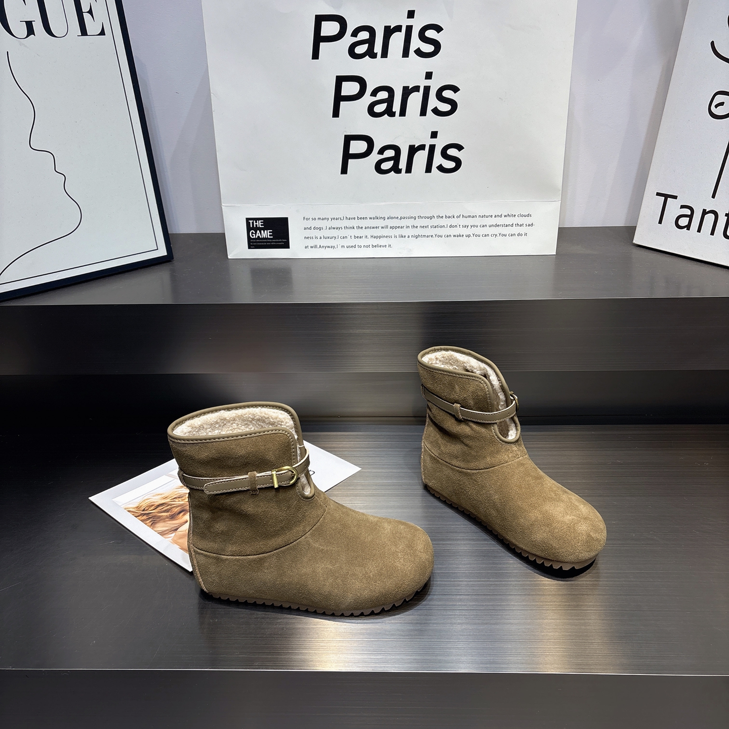 真皮两穿舒适保暖雪地靴短筒