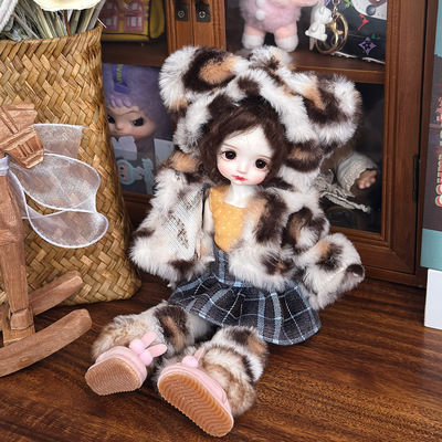bjd六分大衣风衣外套连衣裙套装30cm胖体娃娃衣服鬼妈妈换装衣服