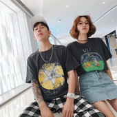 男女情侣款 夏季 宽松版 福利清款 型 塔罗牌T 圆领全棉短袖 TEE