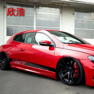 大众 尚酷 R 德国 改装全车贴贴纸纸拉花 黑色贴纸