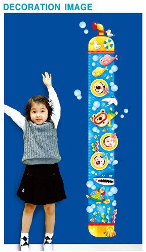 幼儿园装饰身高贴儿童房自粘贴画
