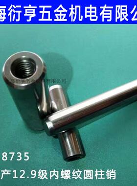12.9级内螺纹圆柱销/ISO8735内螺纹定位销M6/10/12/14/18/20/100