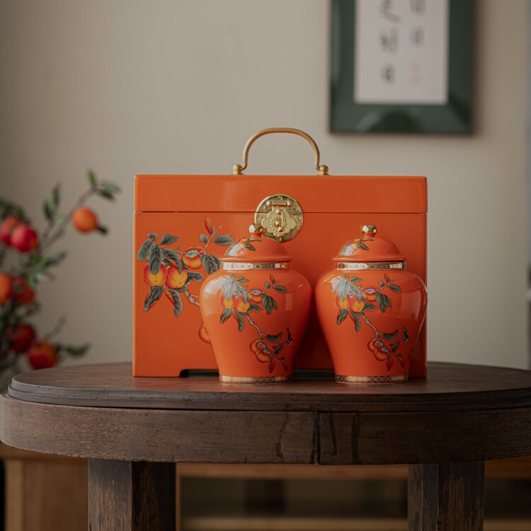 事事如意烤漆木盒陶瓷罐散装礼盒岩茶红茶铁观音白茶通用空礼盒,包装,木盒包装,淘宝优惠券,粉丝福利购,淘宝优惠卷