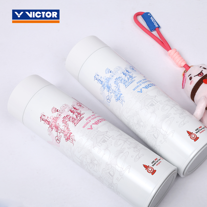 25victor胜利羽毛球水杯世界羽联巡回总决赛纪念保温杯PG9906WT25
