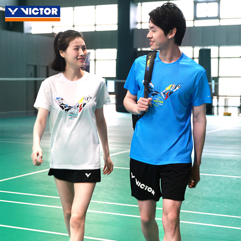 victor正品羽毛球服舒适透气