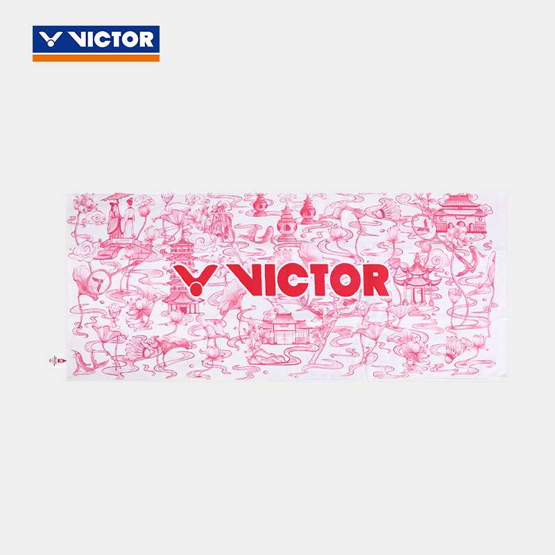 2025victor胜利羽毛球运动毛巾羽联巡回总决赛纯棉擦汗巾TWWT2505