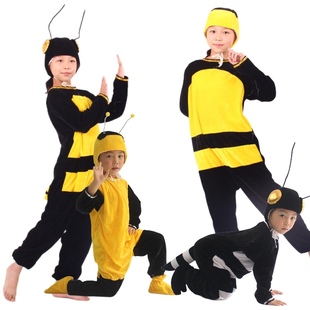 万圣节cosplay儿童舞台衣服 昆虫造型蚂蚱蚂蚁表演成人亲子扮演服